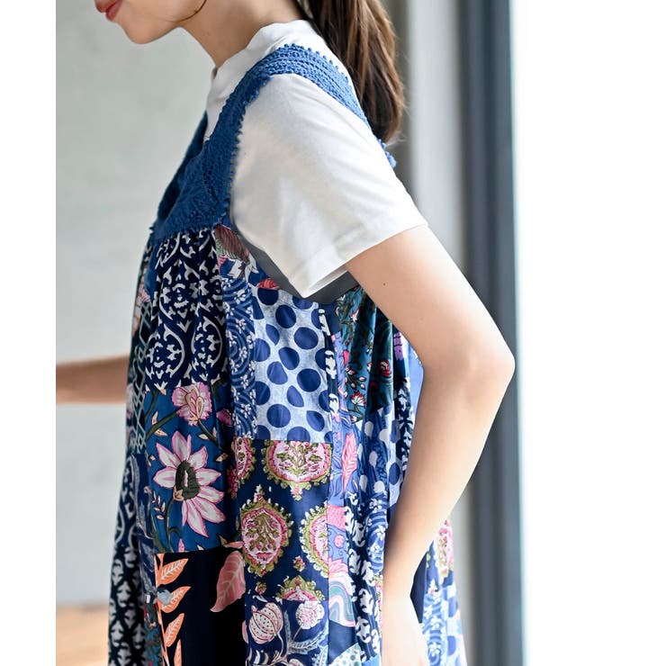 パッチワークワンピース | rps | 詳細画像18 