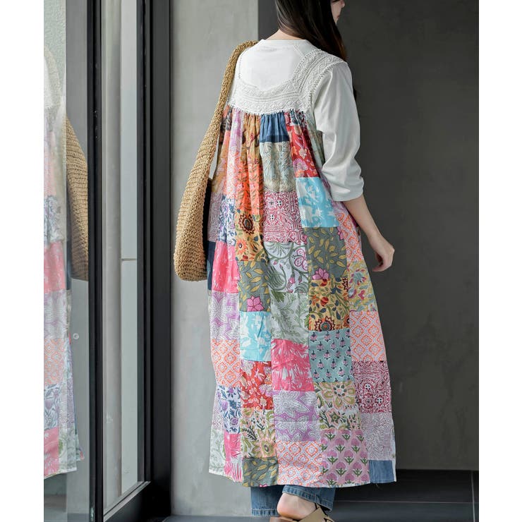 パッチワークワンピース | rps | 詳細画像31 