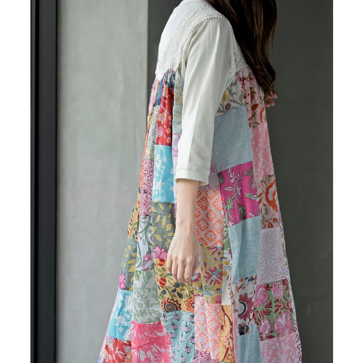 パッチワークワンピース | rps | 詳細画像36 