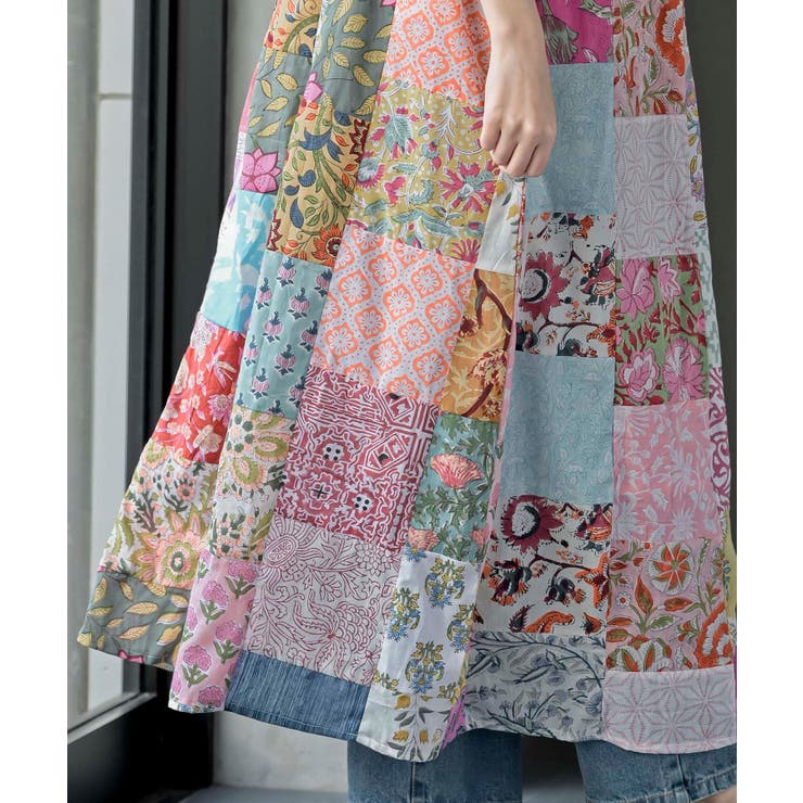 パッチワークワンピース | rps | 詳細画像37 