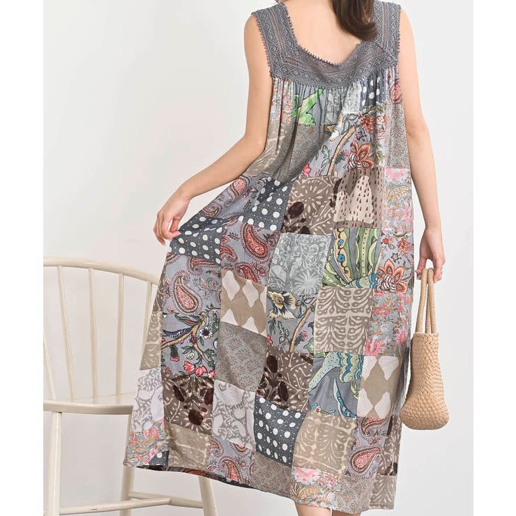 パッチワークワンピース | rps | 詳細画像4 