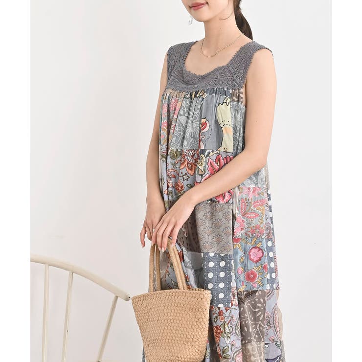 パッチワークワンピース | rps | 詳細画像5 