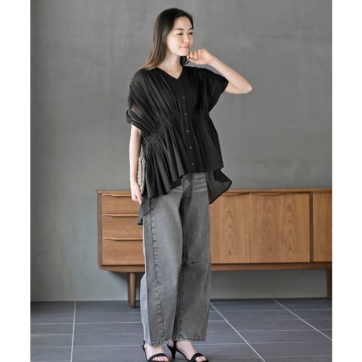 ゴムシャーリングブラウス | rps | 詳細画像10 