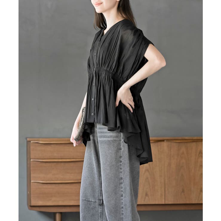 ゴムシャーリングブラウス | rps | 詳細画像11 