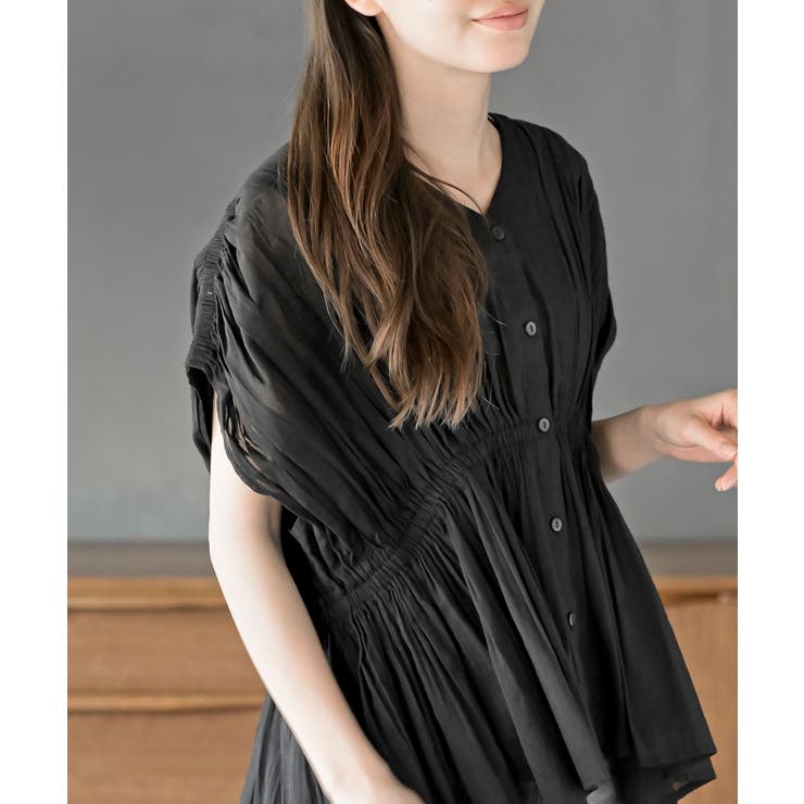 ゴムシャーリングブラウス | rps | 詳細画像15 