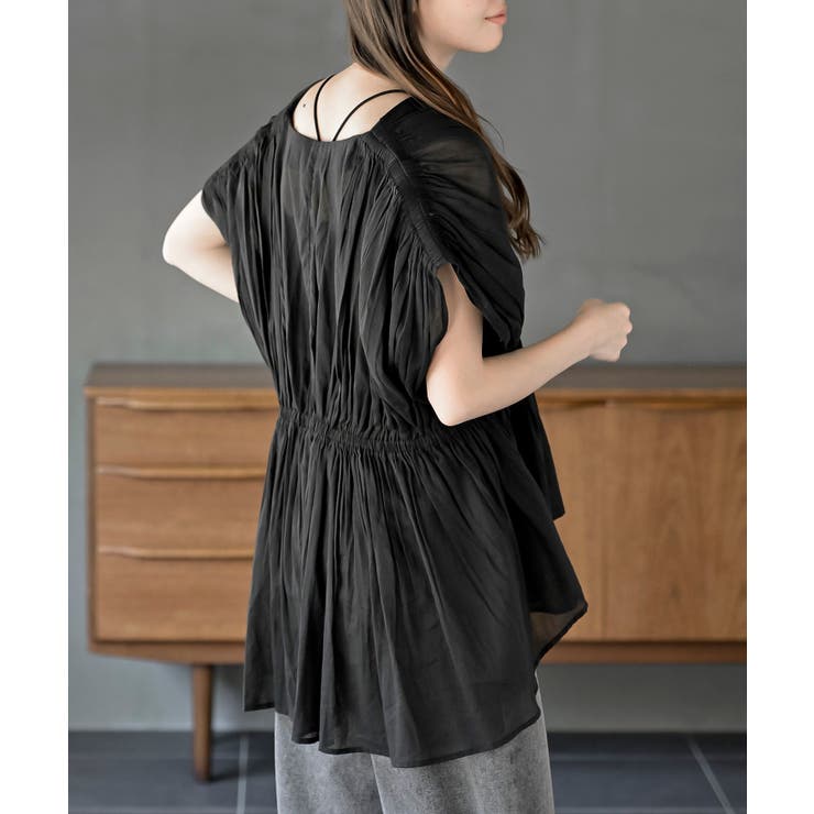 ゴムシャーリングブラウス | rps | 詳細画像16 