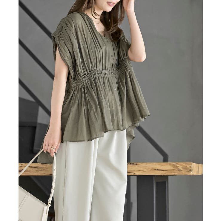 ゴムシャーリングブラウス | rps | 詳細画像19 