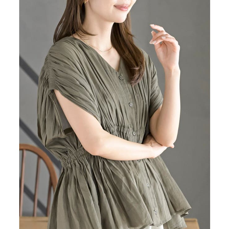 ゴムシャーリングブラウス | rps | 詳細画像23 