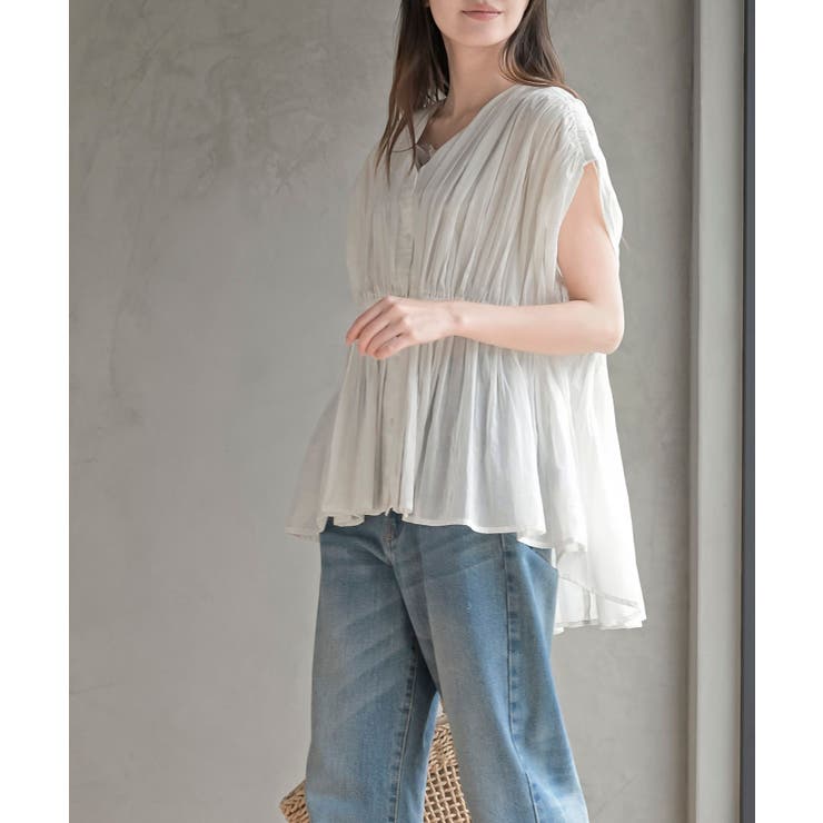 ゴムシャーリングブラウス | rps | 詳細画像3 