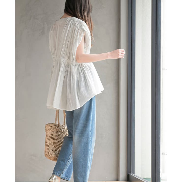 ゴムシャーリングブラウス | rps | 詳細画像4 