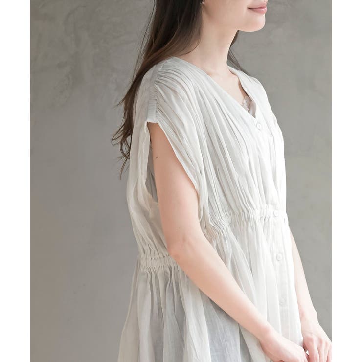 ゴムシャーリングブラウス | rps | 詳細画像7 