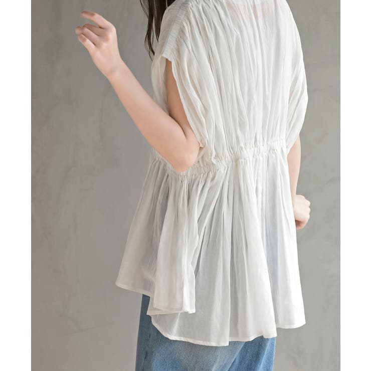 ゴムシャーリングブラウス | rps | 詳細画像9 