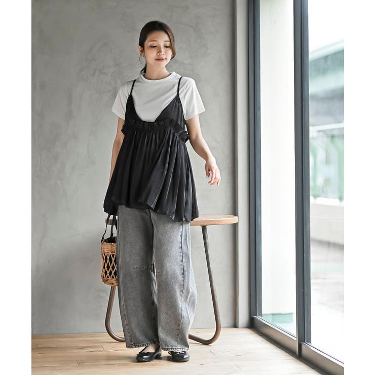 ＴシャツＳＥＴフリルキャミソールアンサンブル | rps | 詳細画像2 