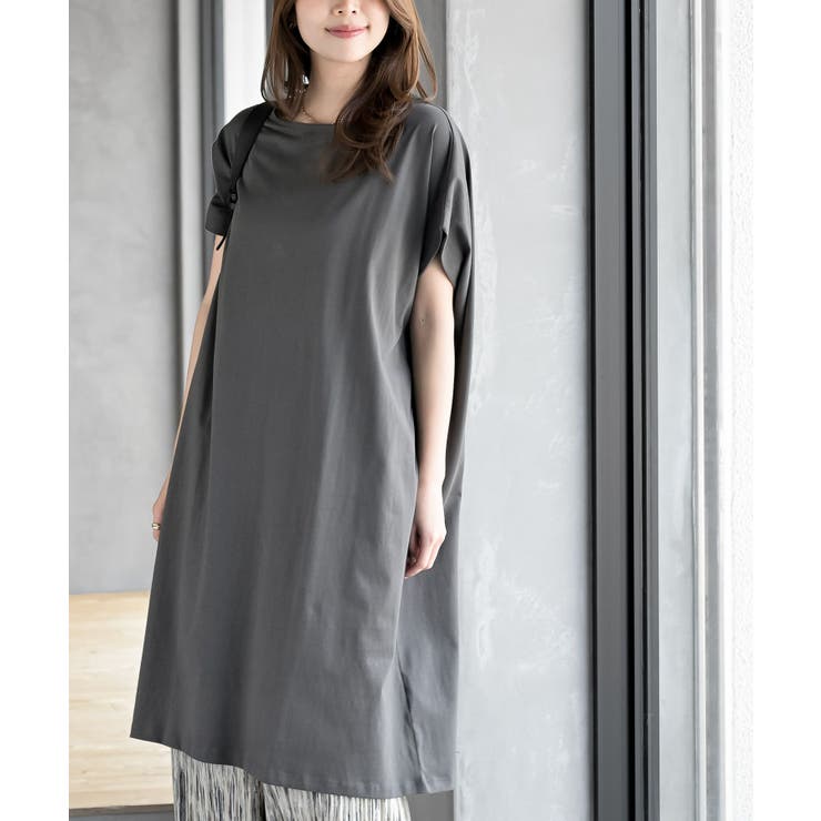 CHACグレー | コットンワイドカットワンピース | rps