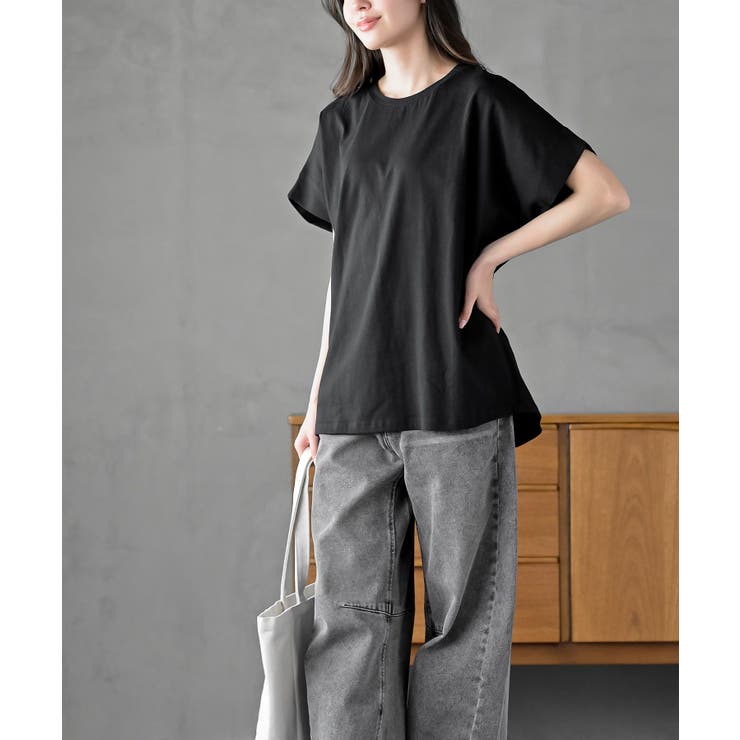 フレンチスリーブワイドコットンＴ | rps | 詳細画像11 