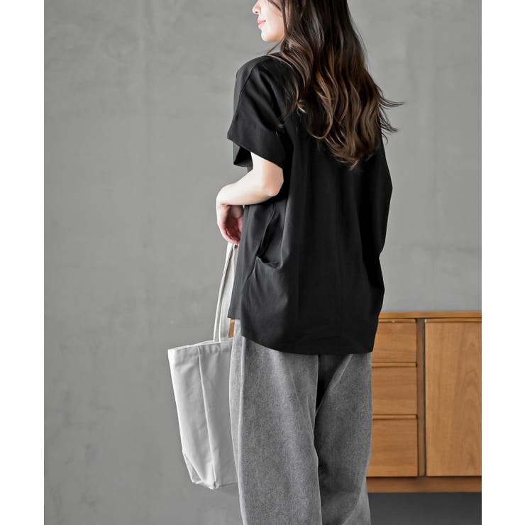 フレンチスリーブワイドコットンＴ | rps | 詳細画像12 