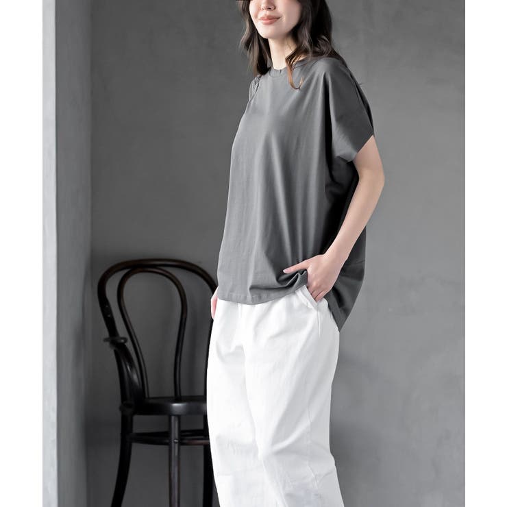 フレンチスリーブワイドコットンＴ | rps | 詳細画像3 