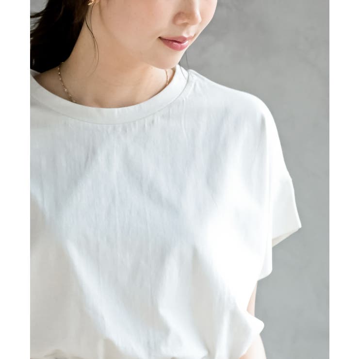 フレンチスリーブワイドコットンＴ | rps | 詳細画像30 