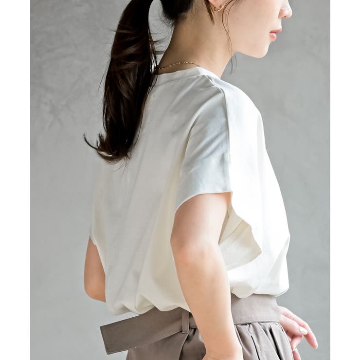 フレンチスリーブワイドコットンＴ | rps | 詳細画像33 