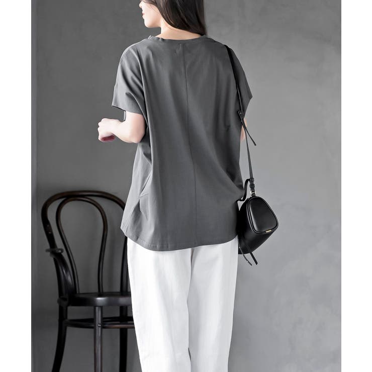 フレンチスリーブワイドコットンＴ | rps | 詳細画像4 