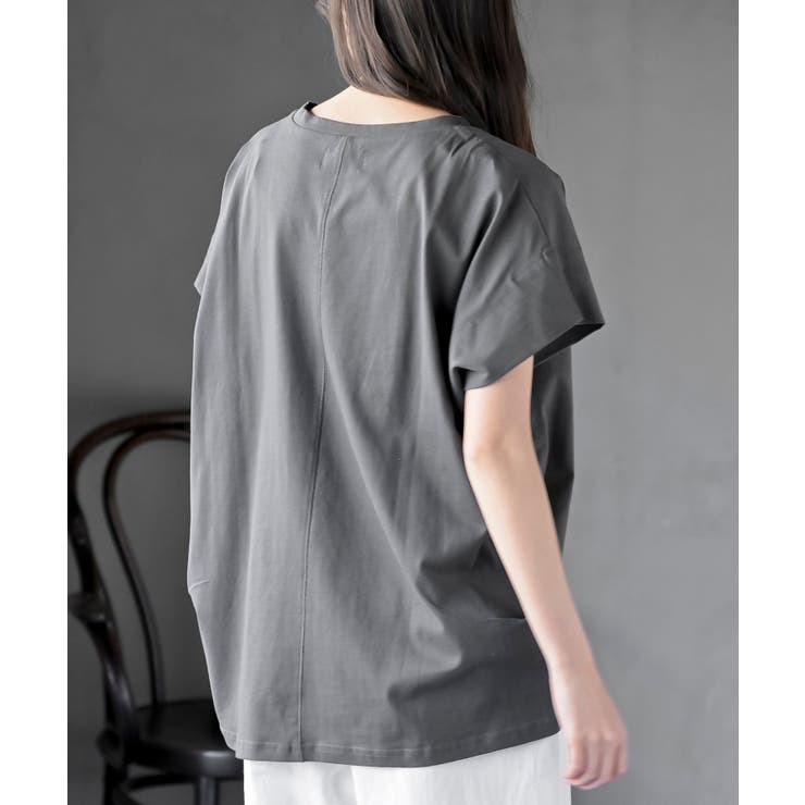 フレンチスリーブワイドコットンＴ | rps | 詳細画像8 