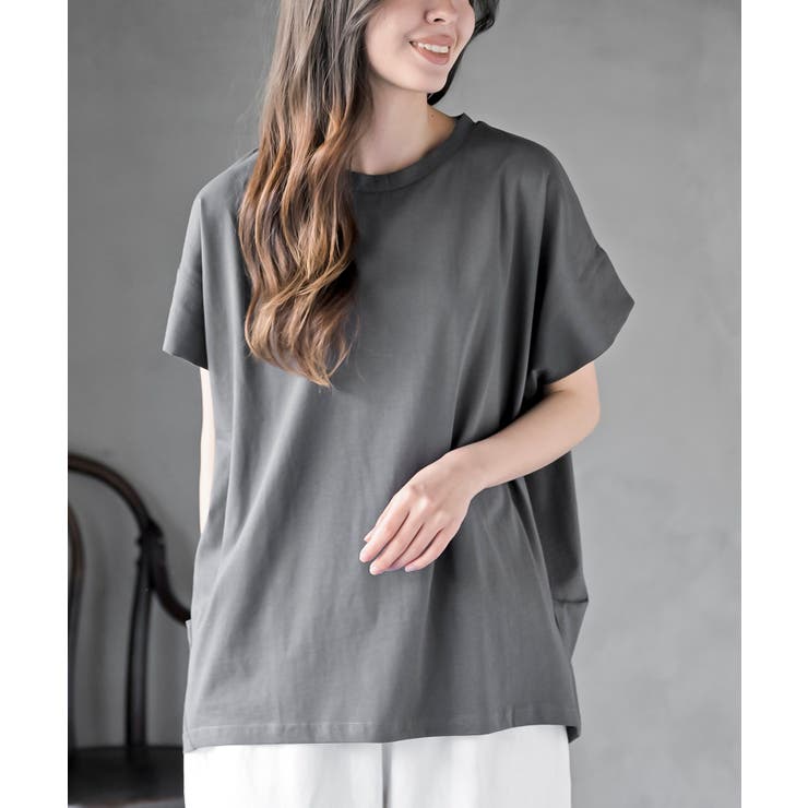 CHACグレー | フレンチスリーブワイドコットンＴ | rps