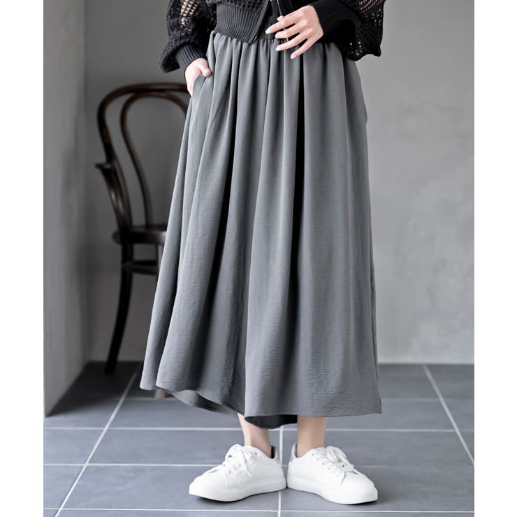 CHACグレー | ワイドガウチョパンツ | rps