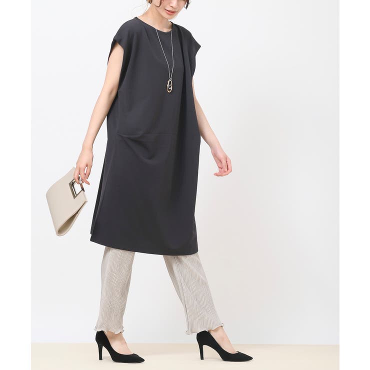 北欧暮らしの道具店サイドタックワンピース 黒 Sサイズ 北欧暮らしの道具店