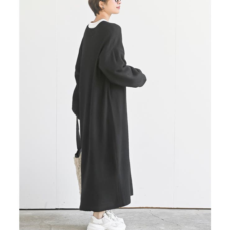 深Vネックニットワンピース[品番：RPSW0002047]｜rps（アールピーエス