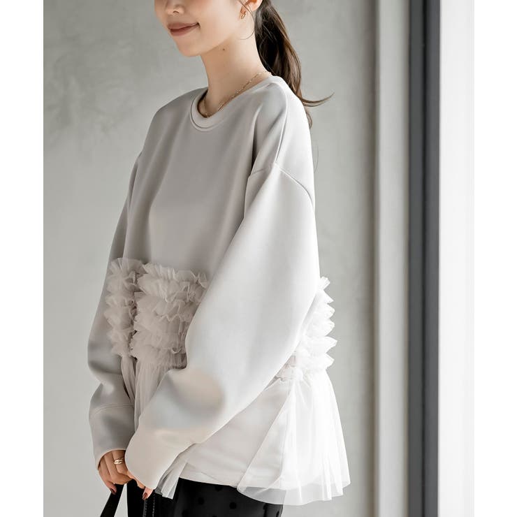 チュールドッキングダンボールプルオーバー | rps | 詳細画像16 