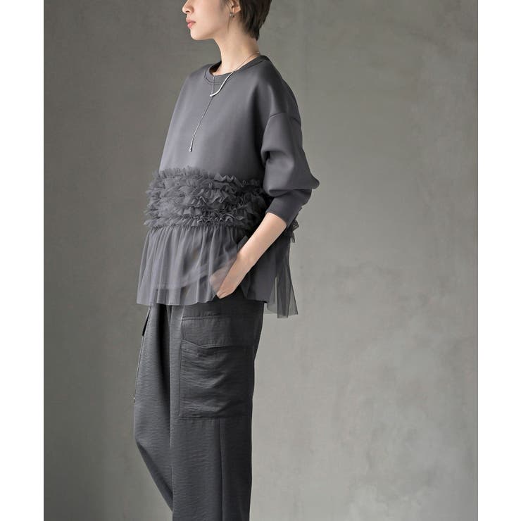 チュールドッキングダンボールプルオーバー | rps | 詳細画像21 