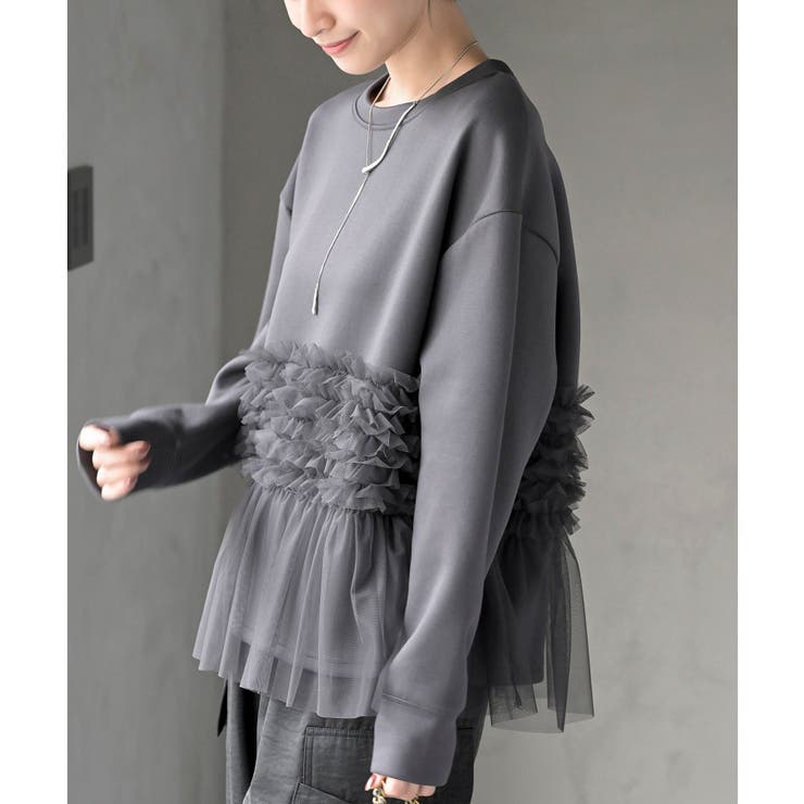 チュールドッキングダンボールプルオーバー | rps | 詳細画像25 