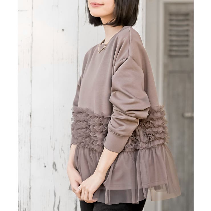 チュールドッキングダンボールプルオーバー | rps | 詳細画像7 