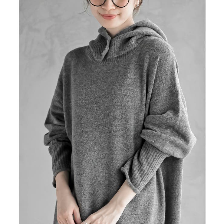 バラクラバセットロングニットワンピース | rps | 詳細画像14 