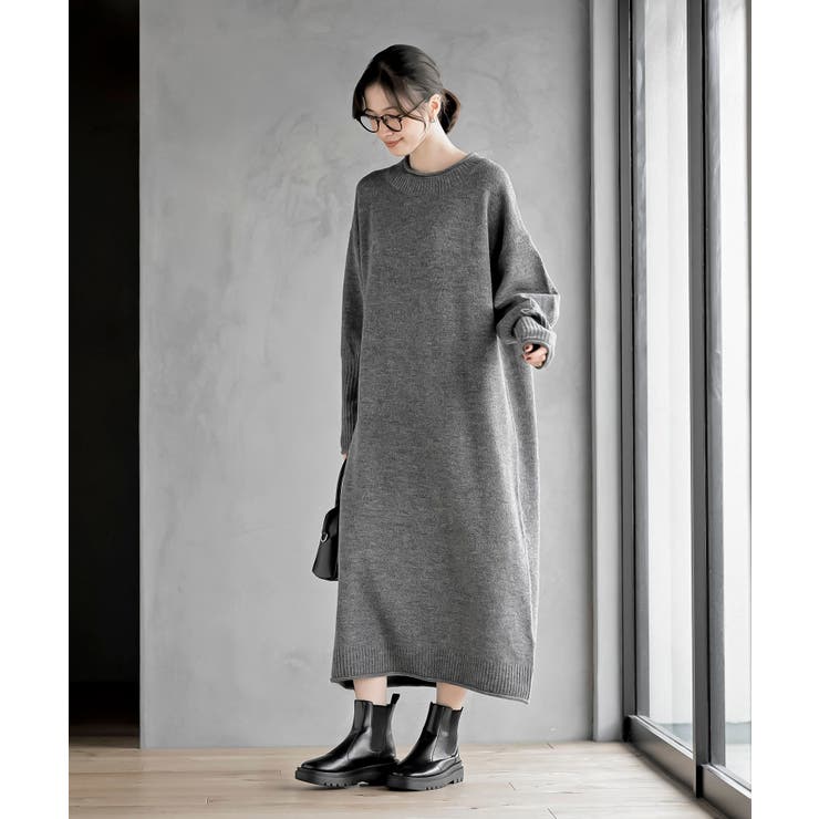 バラクラバセットロングニットワンピース | rps | 詳細画像17 