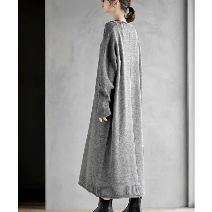 バラクラバセットロングニットワンピース | rps | 詳細画像18 