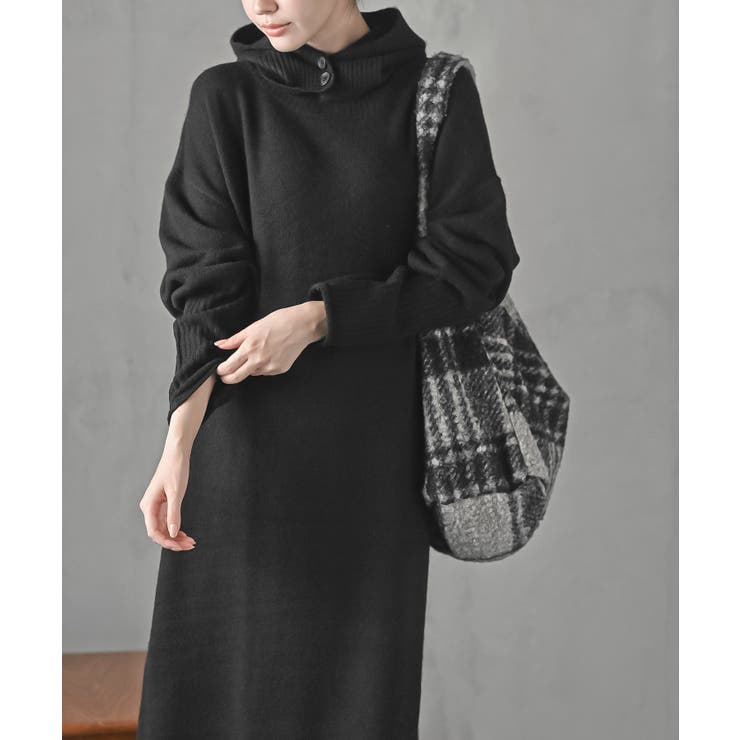 バラクラバセットロングニットワンピース | rps | 詳細画像26 