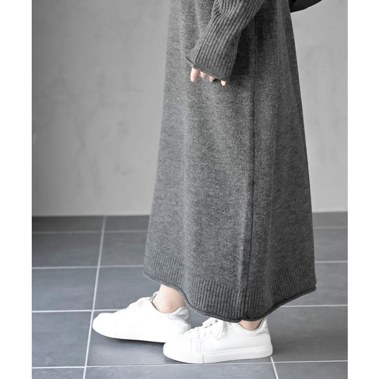 バラクラバセットロングニットワンピース | rps | 詳細画像7 