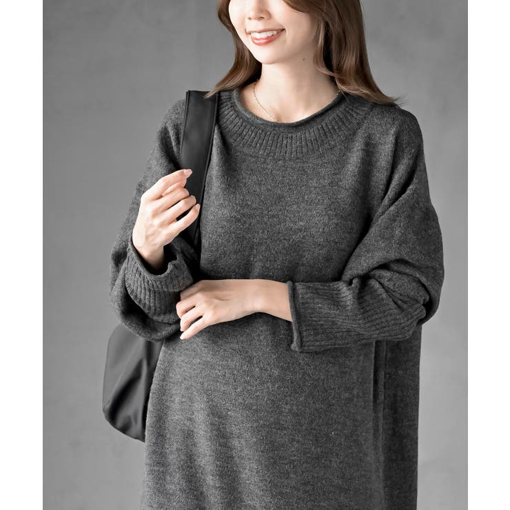 バラクラバセットロングニットワンピース | rps | 詳細画像8 