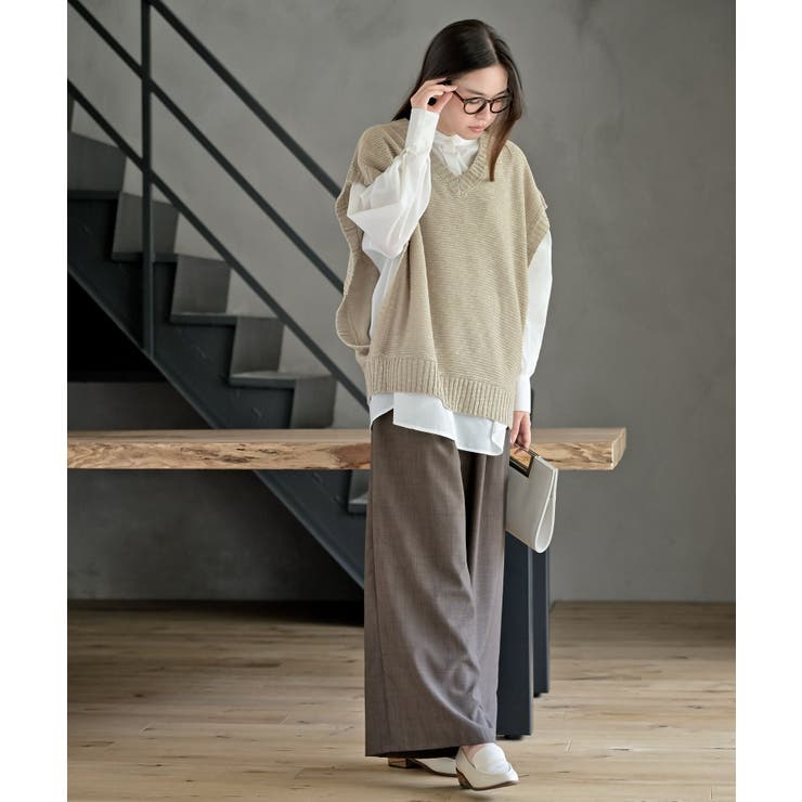 スラブニットベスト | rps | 詳細画像10 