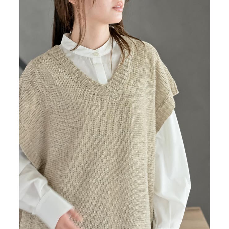 スラブニットベスト | rps | 詳細画像14 