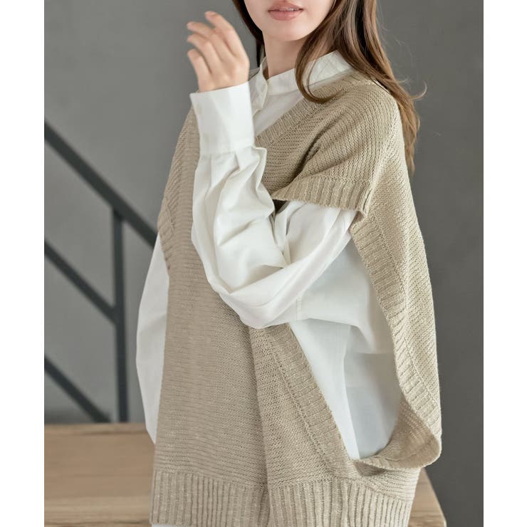 スラブニットベスト | rps | 詳細画像15 