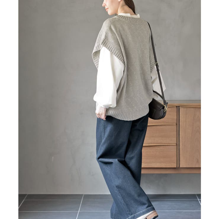 スラブニットベスト | rps | 詳細画像20 