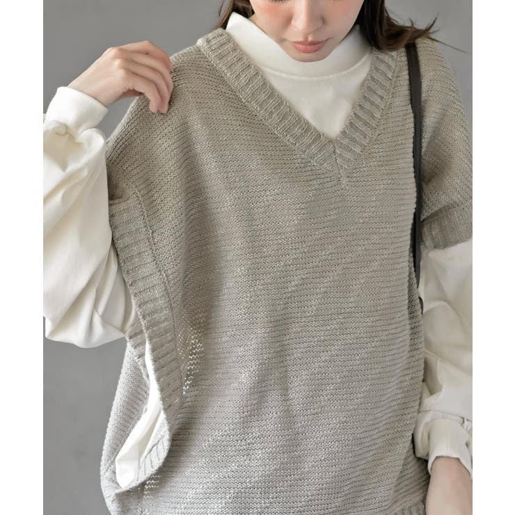 スラブニットベスト | rps | 詳細画像22 