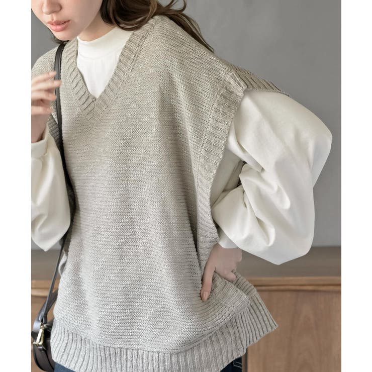 スラブニットベスト | rps | 詳細画像23 