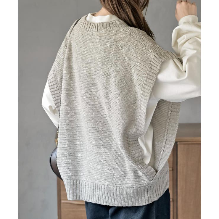 スラブニットベスト | rps | 詳細画像24 