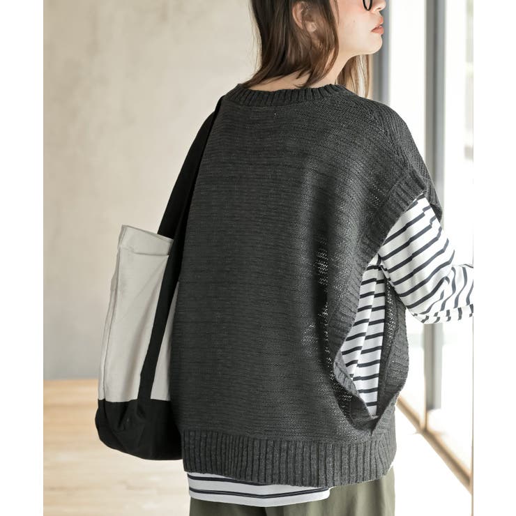 スラブニットベスト | rps | 詳細画像8 