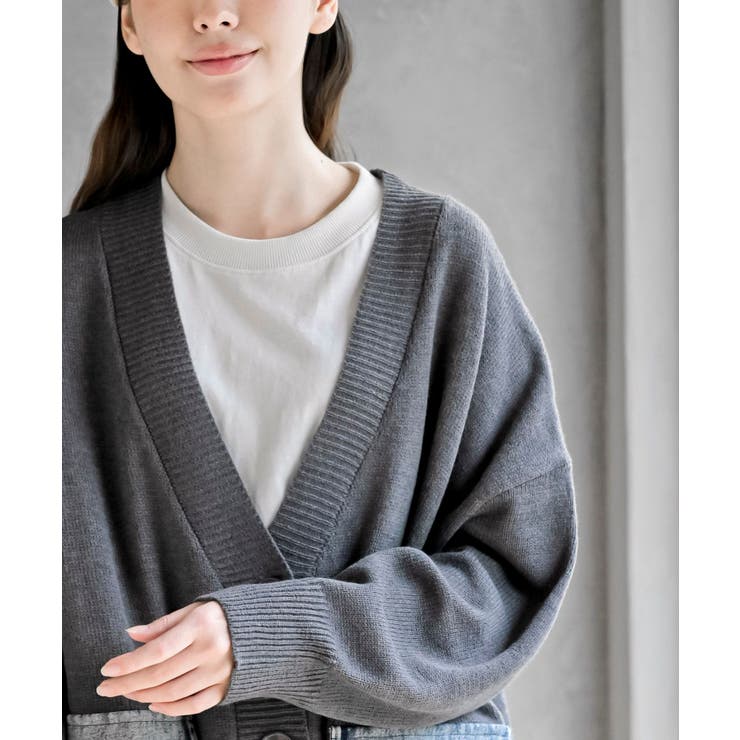 デニムポケットＶネックニットカーディガン | rps | 詳細画像14 
