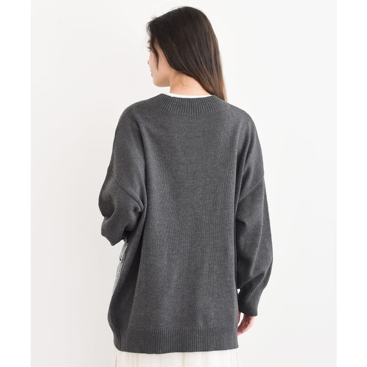 デニムポケットＶネックニットカーディガン | rps | 詳細画像25 