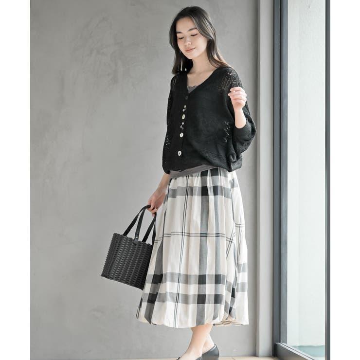 多釦透かしドルマンニットカーディガン | rps | 詳細画像10 